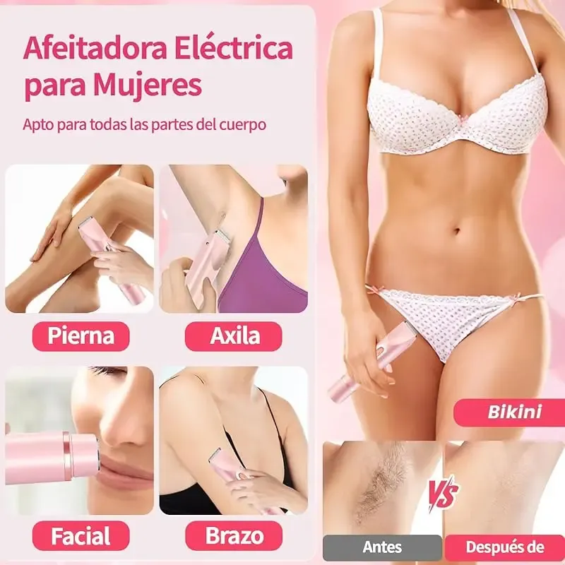 Rasuradora Depilador De Mujer 2 EN 1