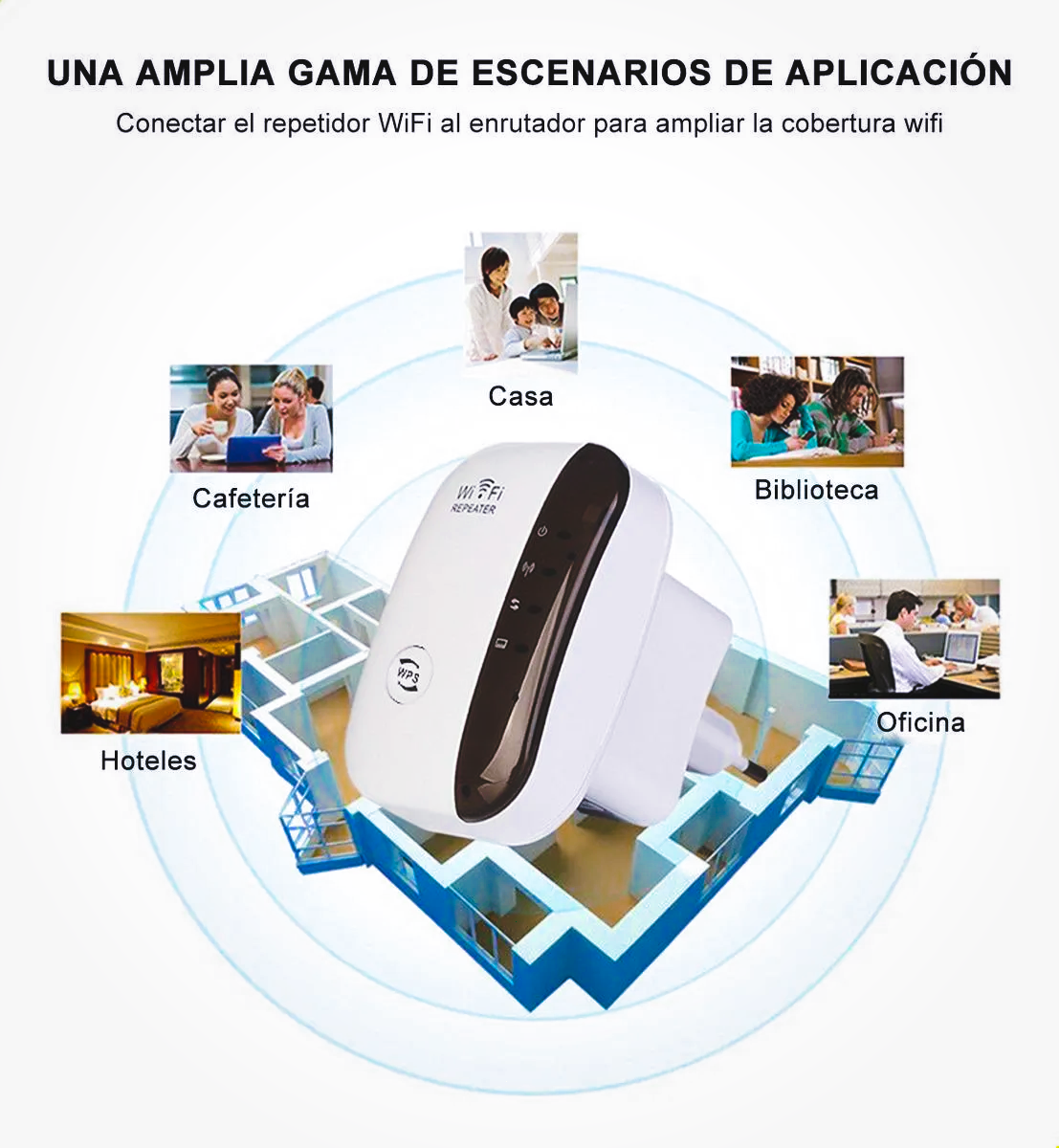 REPETIDOR WI FI  INALÁMBRICO